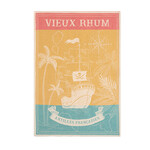 Coucke Linge Jacquard VIEUX RHUM 50 x 75 cm 100% coton