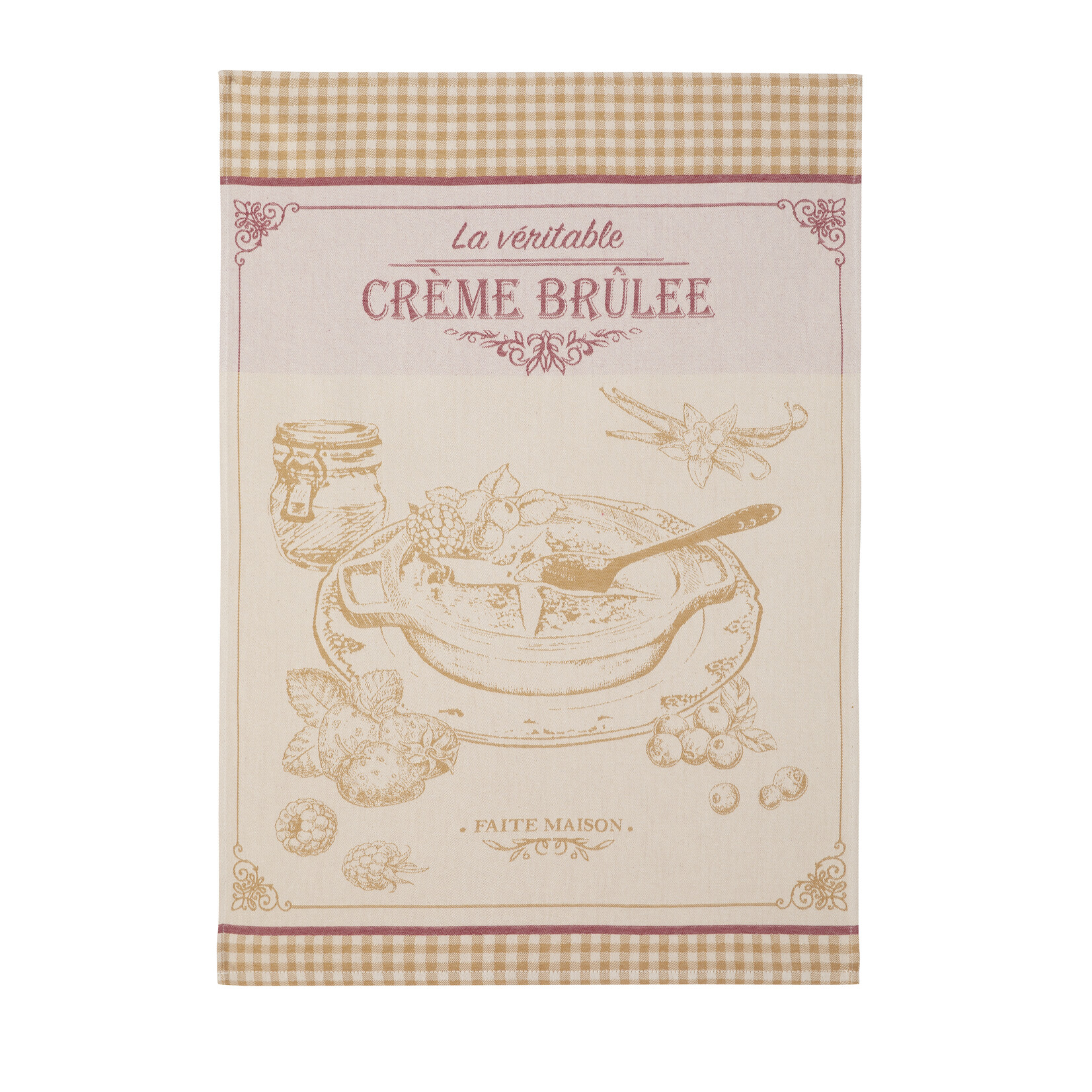 Coucke Linge Jacquard CREME BRÛLEE 50 x 75 cm 100% coton