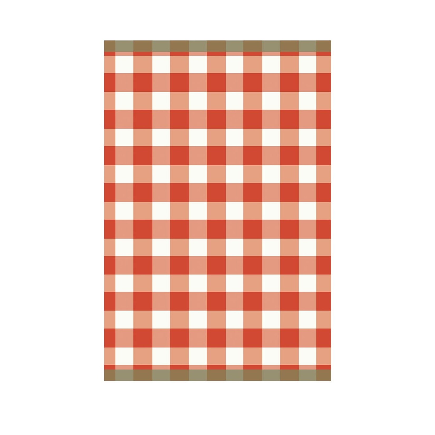 Coucke Linge en métis EMILE ROUGE  50 x 75 cm