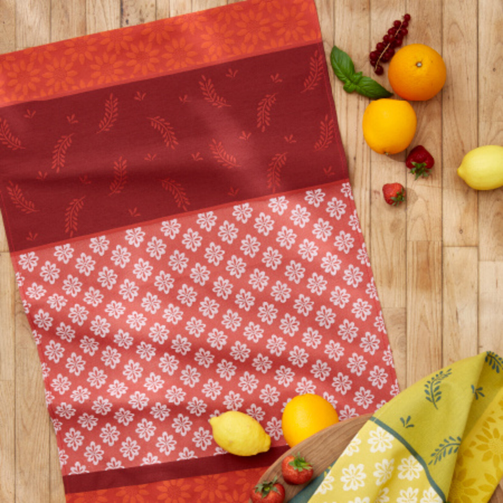 Coucke Linge jacquard BASTIDE JAUNE TO 50 x 75 cm