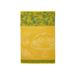 Coucke Linge jacquard TARTE AU CITRON JAUNE 50 x 75 cm