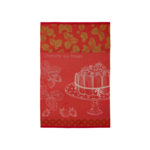 Coucke Linge imprimés  CHARLOTTE AUX FRAISES ROUGE 50 x 75 cm