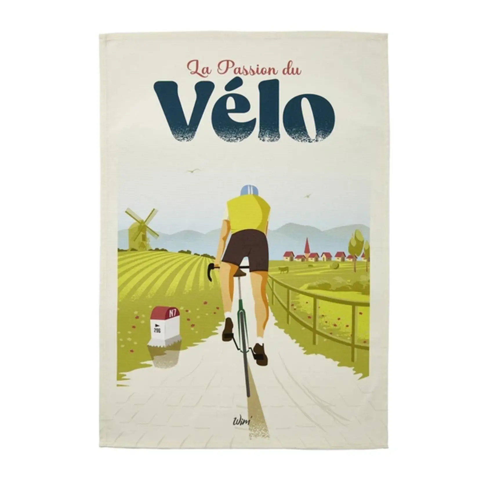 Coucke Linge imprimés WIM PASSION VÉLO 50 x 75 cm