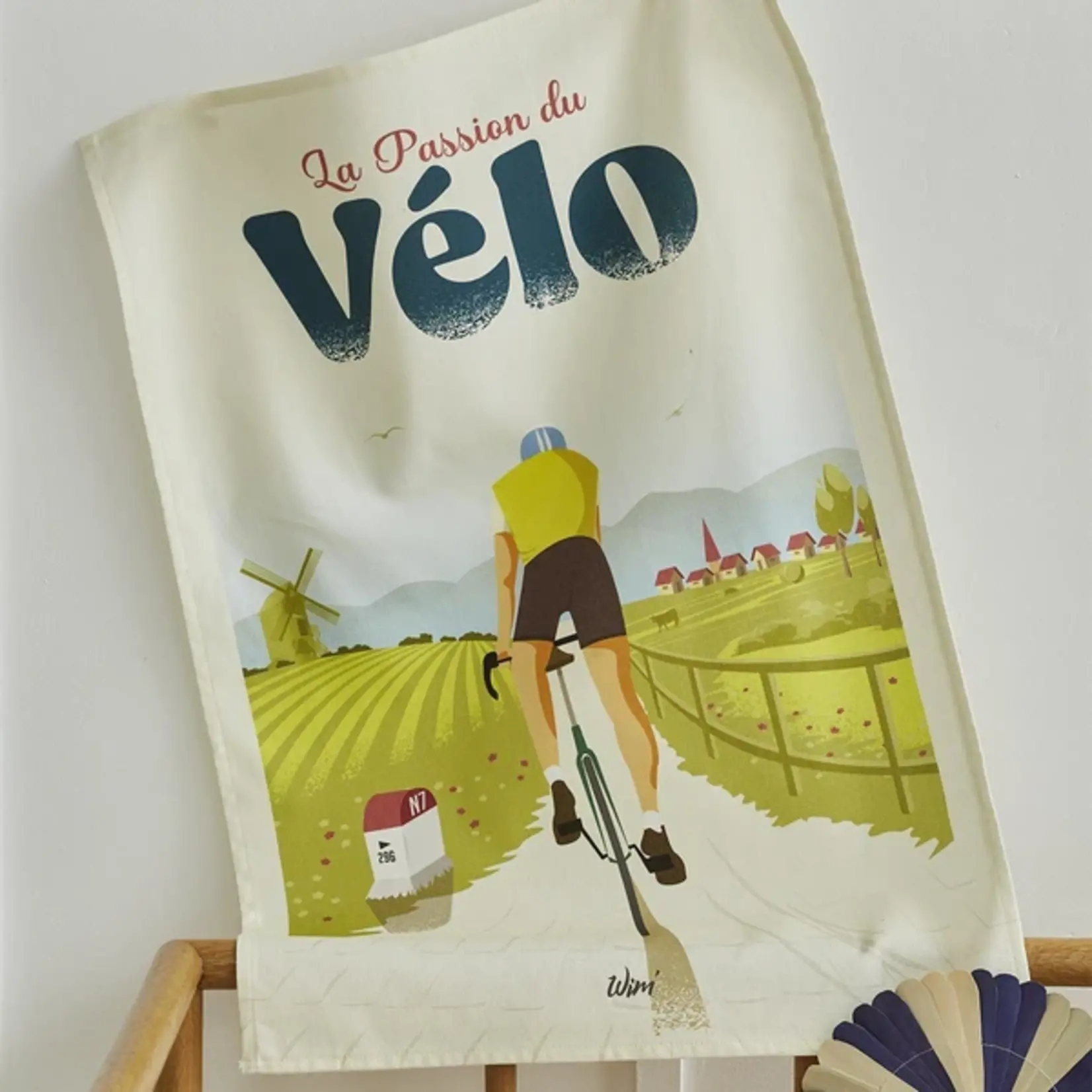 Coucke Linge imprimés WIM PASSION VÉLO 50 x 75 cm