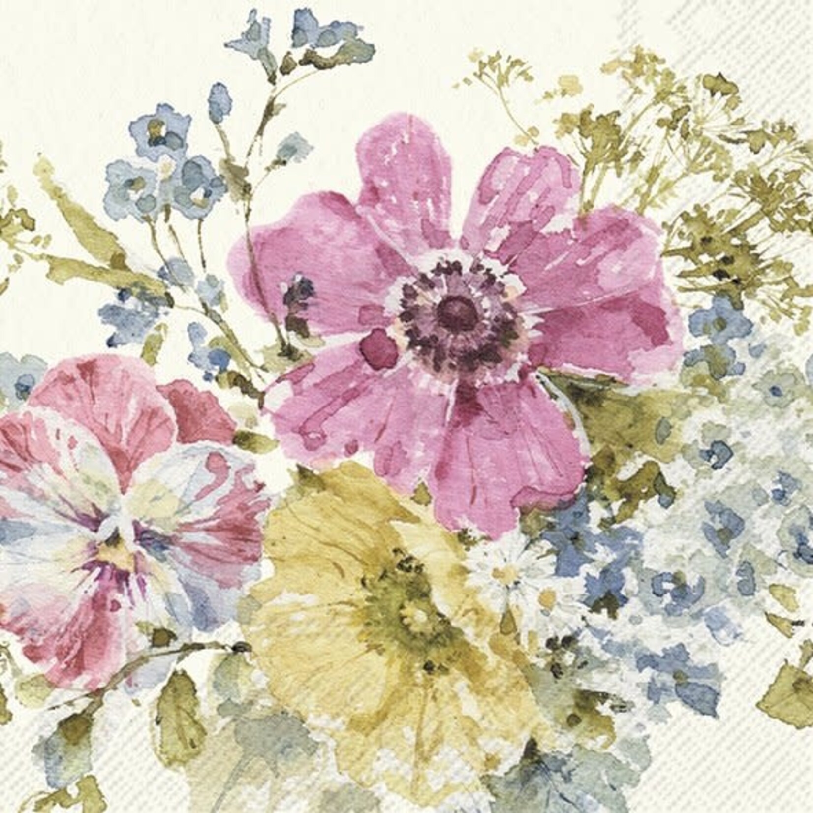 Ihr Serviette  en papier  fleur du jardin