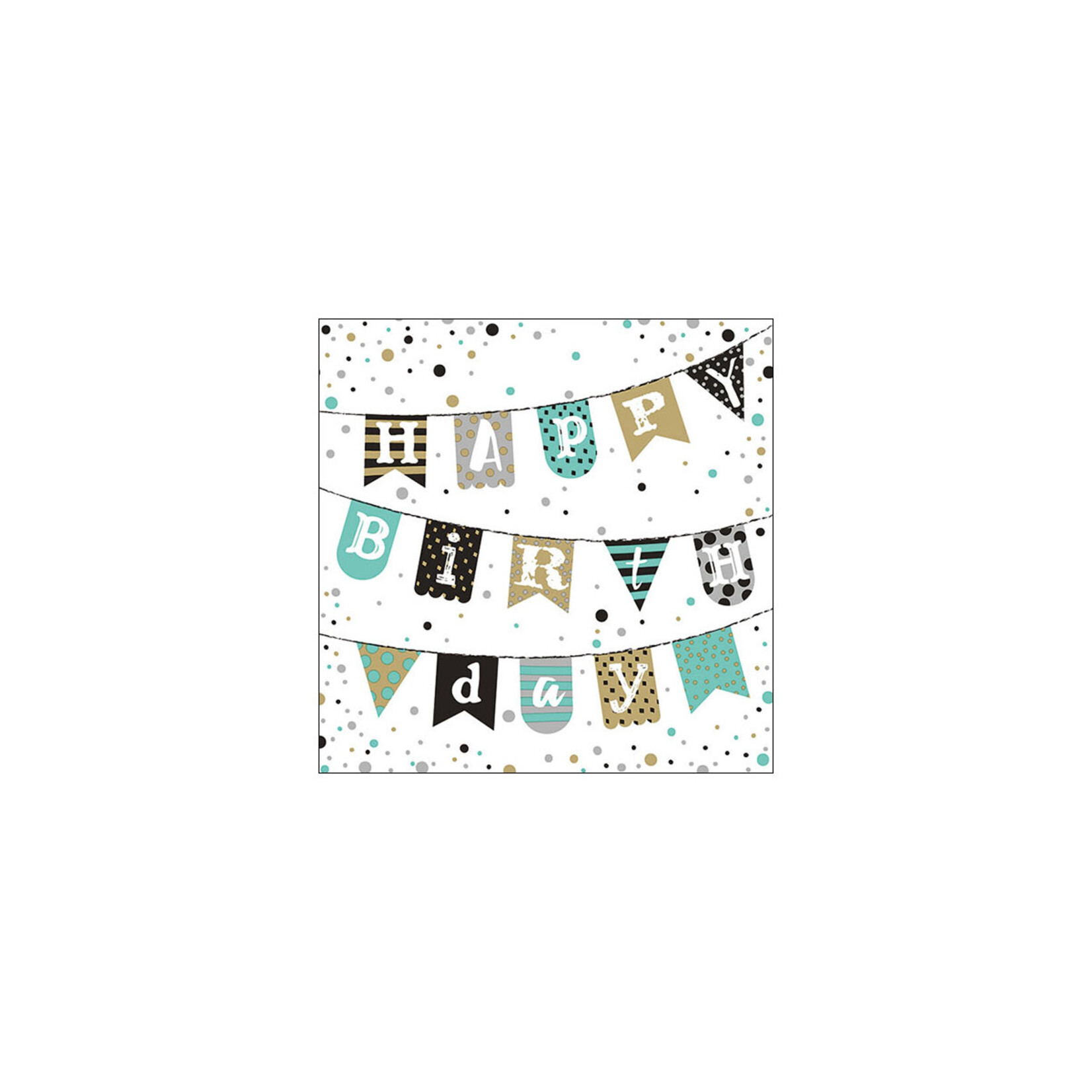 Ambiente Serviette en papier Anniversaire Guirlande