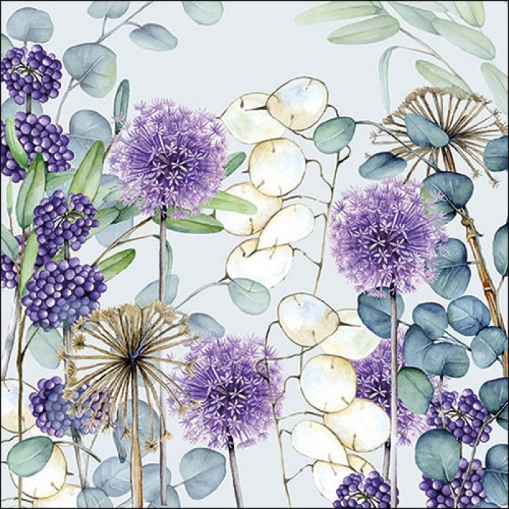 Ambiente Serviette en papier LUNARIA VERT