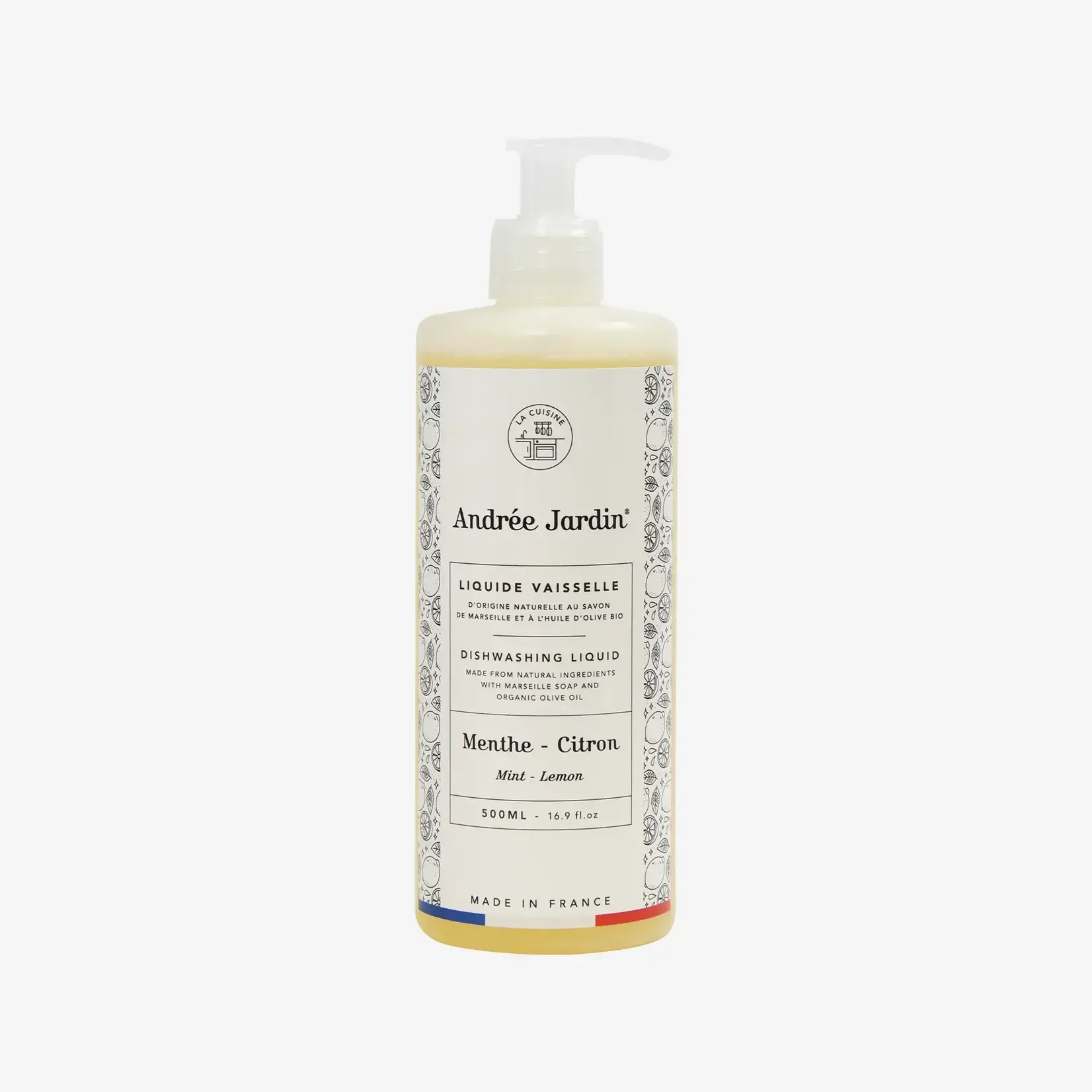 Andrée Jardin Liquide vaisselle naturel  500 ml Menthe/Citron