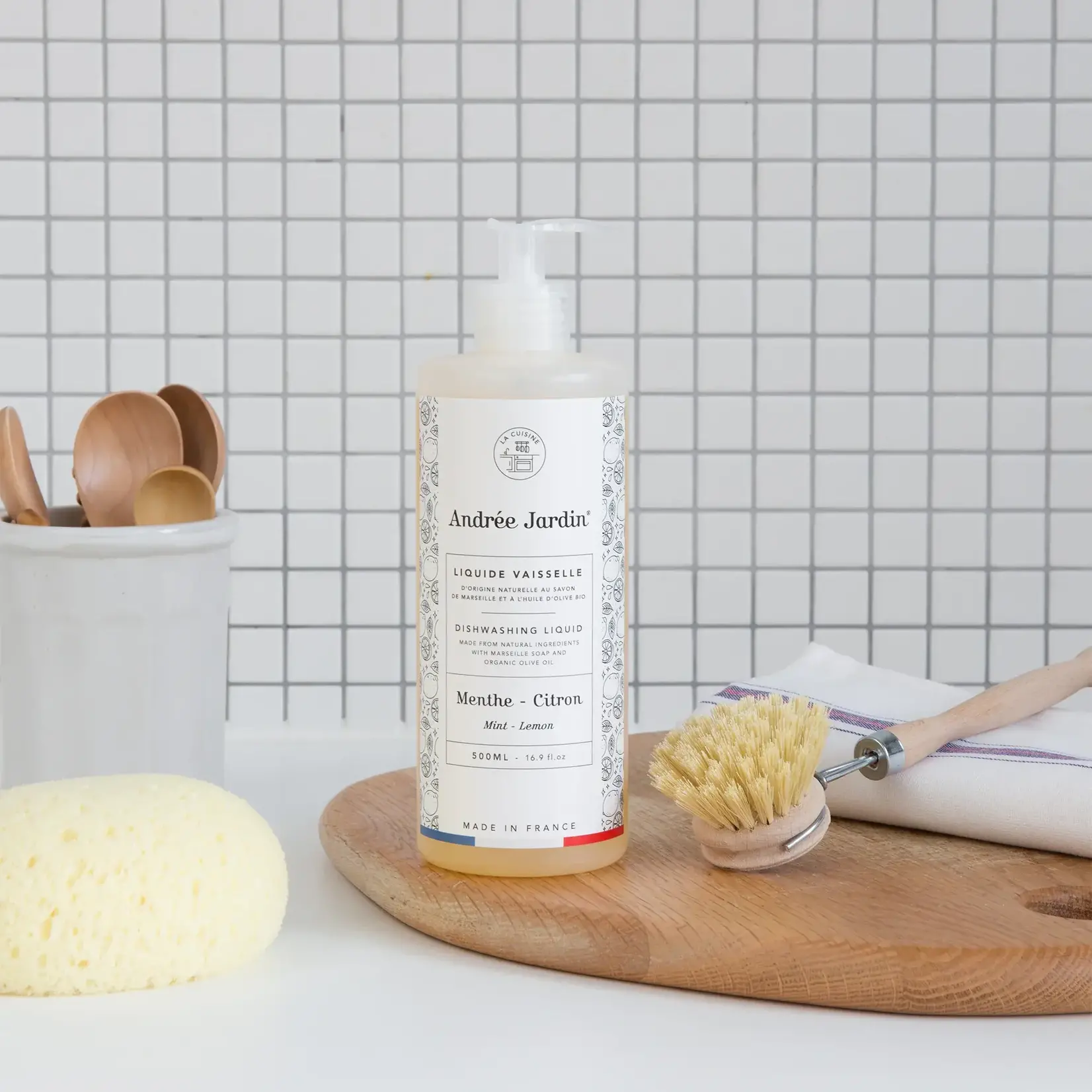 Andrée Jardin Liquide vaisselle naturel  500 ml Menthe/Citron