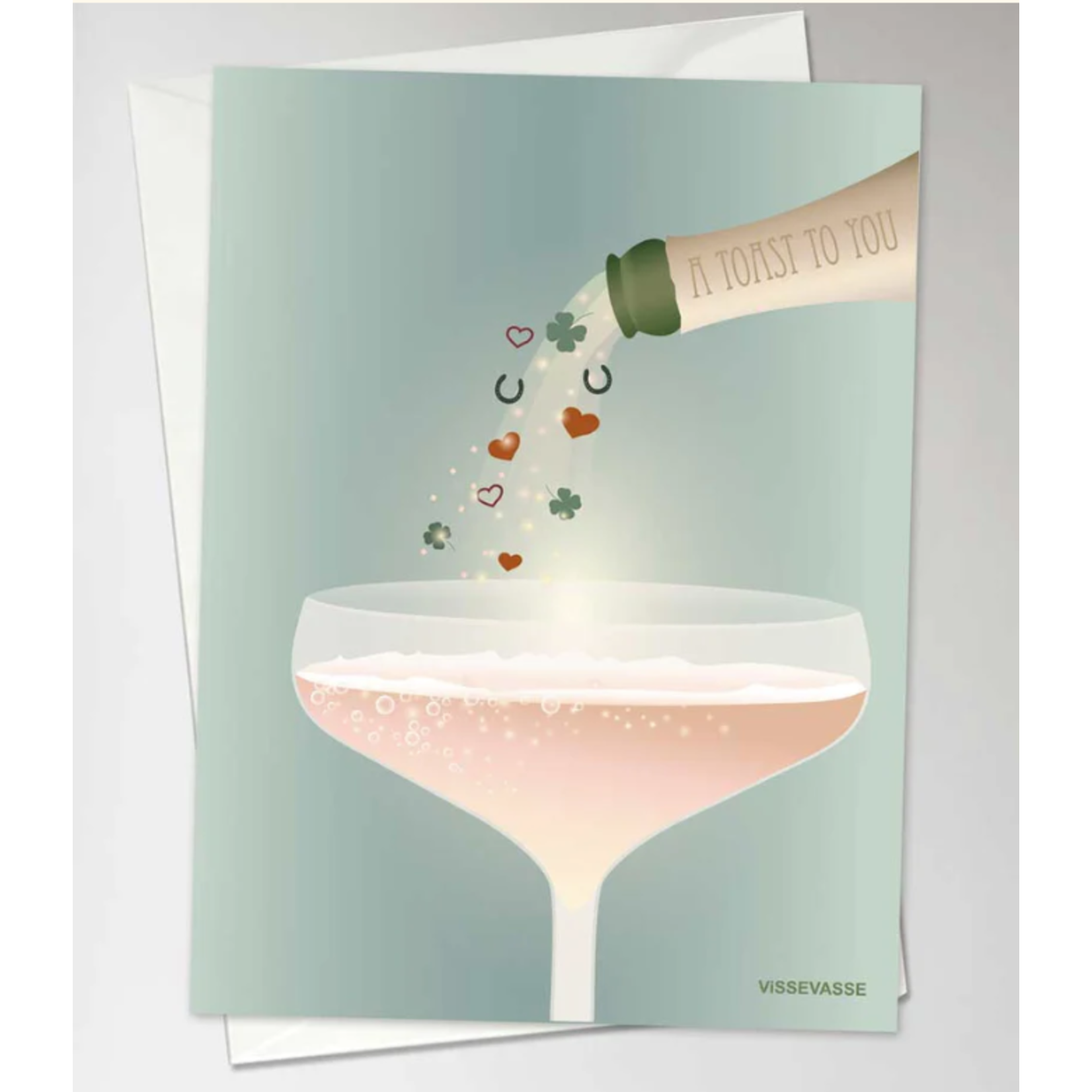 Vissevasse Carte A toast to you - A6