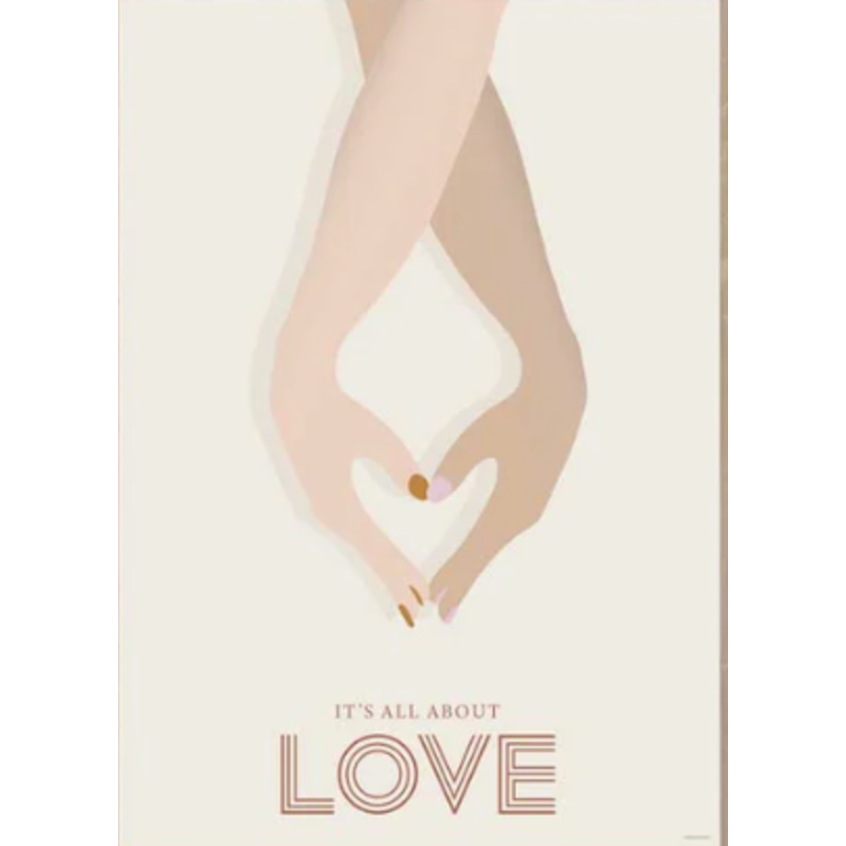 Vissevasse Poster About love 15 x 21 cm