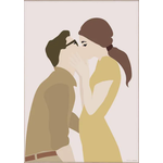 Vissevasse Poster The kiss 15 x 21 cm
