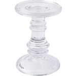 Ihr Bougeoir transparent blanc grand