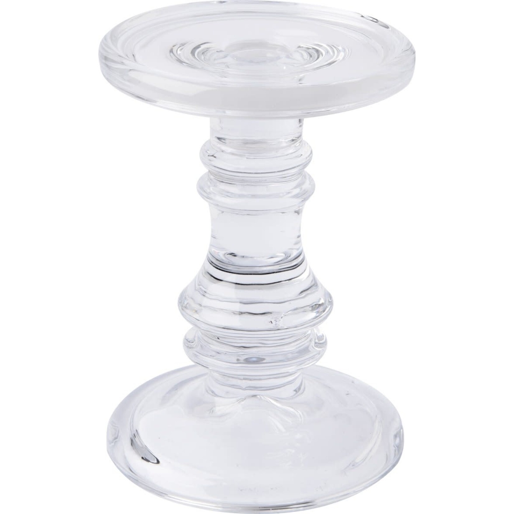 Ihr Bougeoir transparent blanc grand