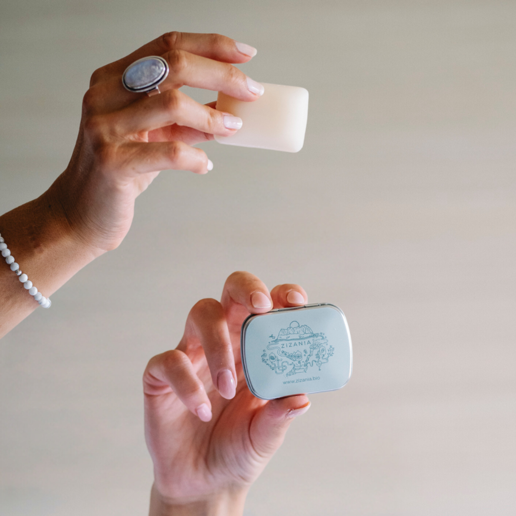 Zizania Boîte en tôle pour shampoing mini