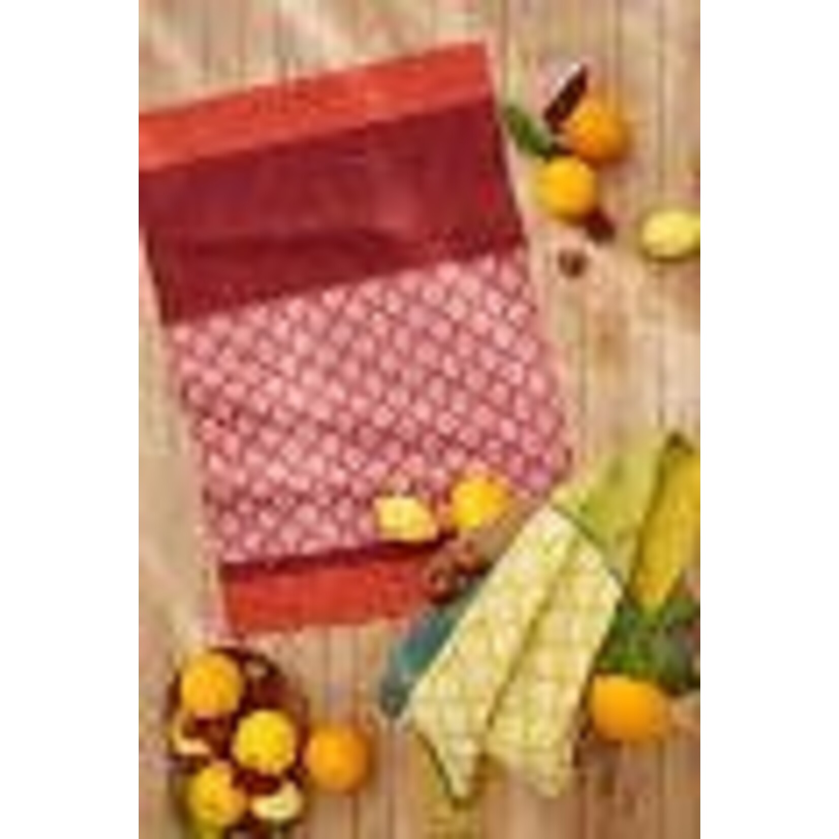 Coucke Linge jacquard BASTIDE ROUGE TO 50 x 75 cm