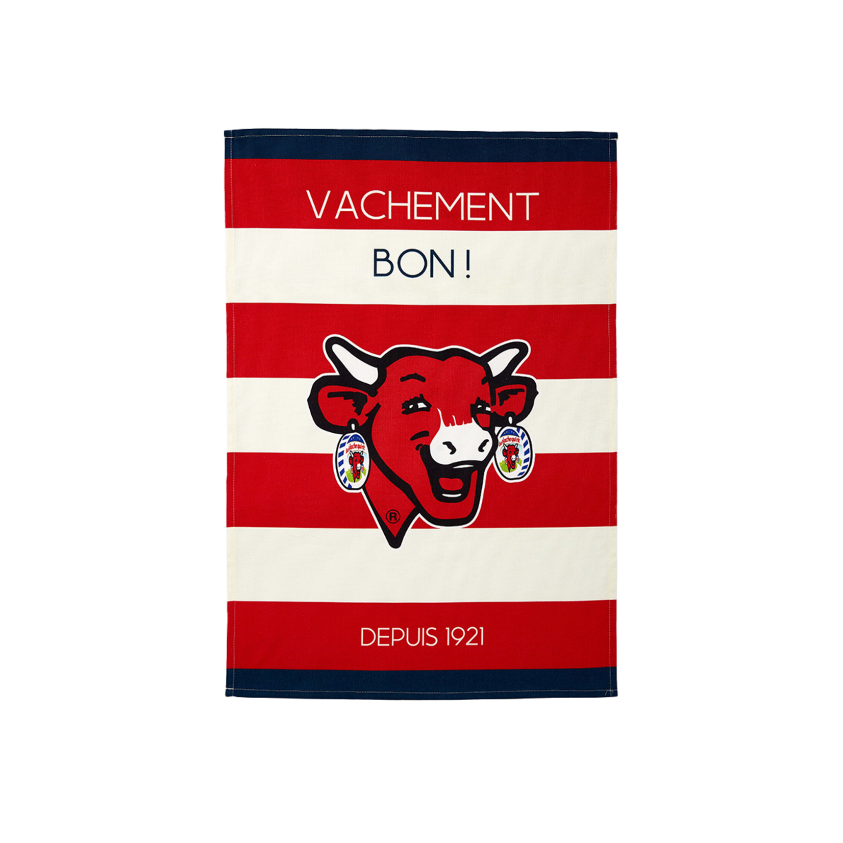 Coucke Linge imprimé VQR RAYURES ROUGE50 x 75 cm