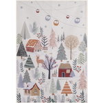 Coucke Linge en métis FORET DE NOEL celadon 50 x 75 cm
