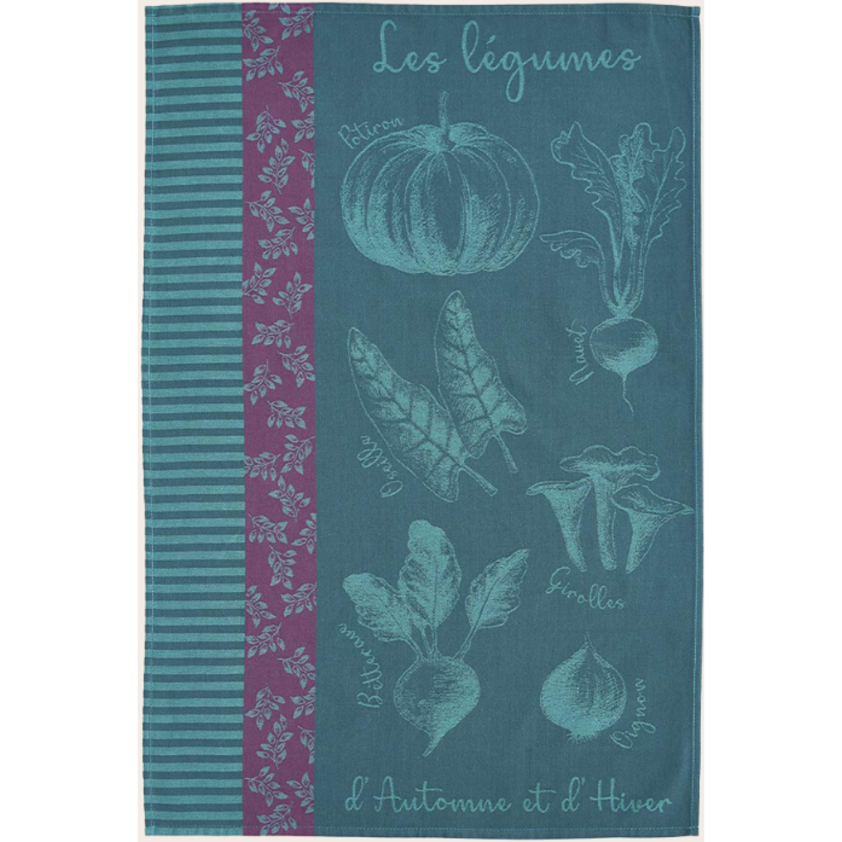 Coucke Linge jacquard POTAGER D'AUTOMNE 50x 75 cm