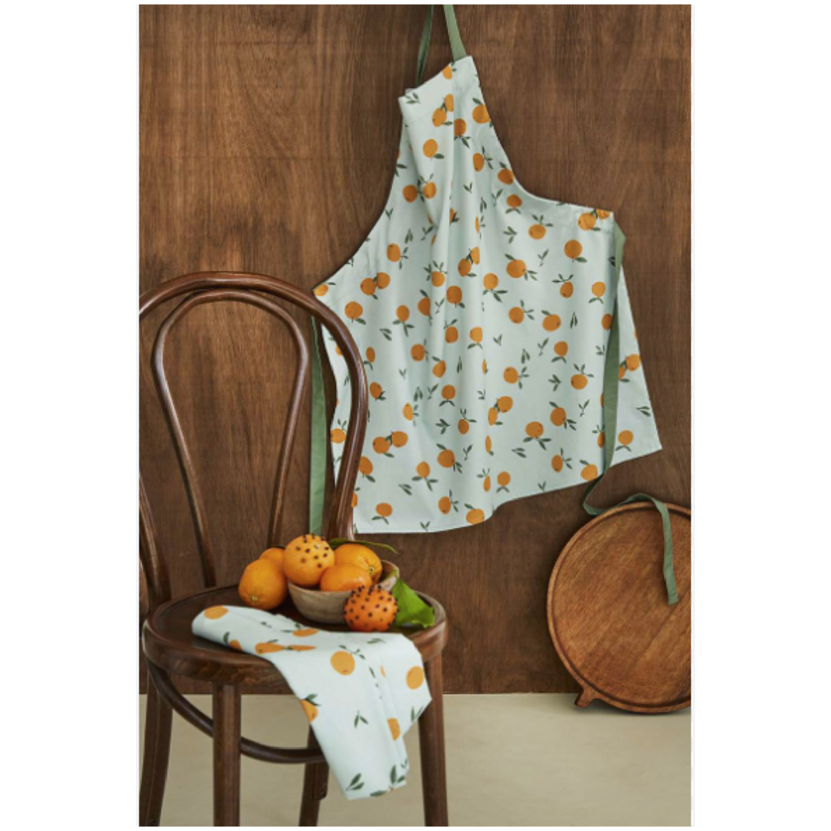 Coucke Linge imprimés CLEMENTINES ORANGE 50 x 75 cm