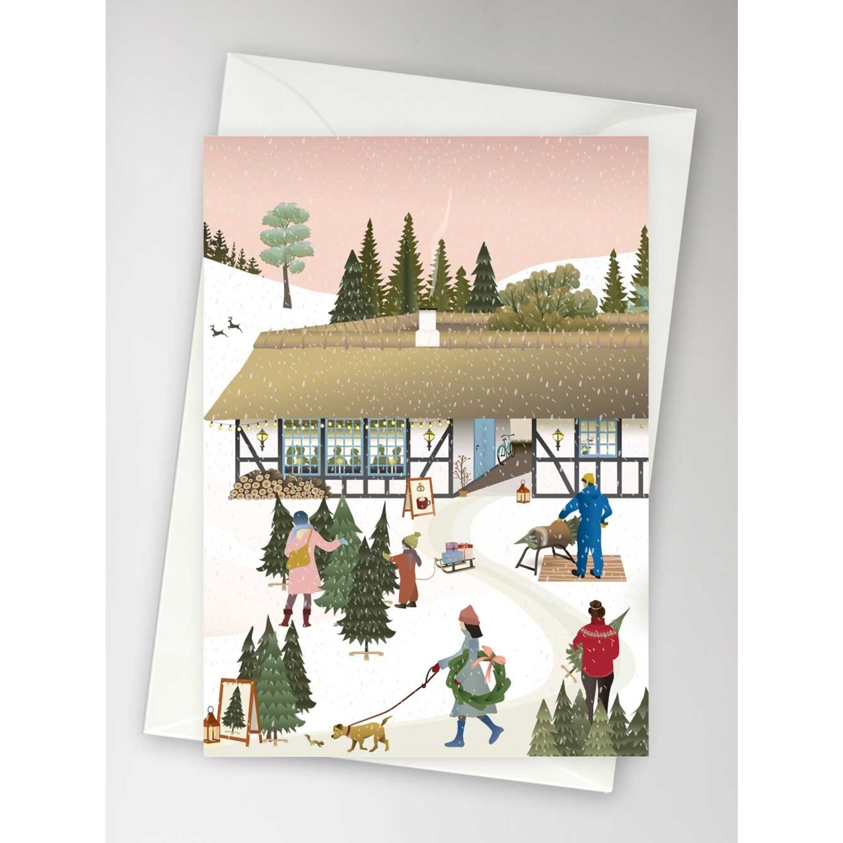 Vissevasse Carte Christmas tree farm - A6