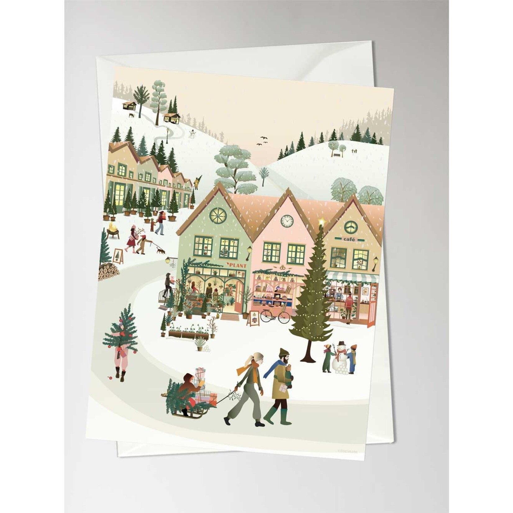 Vissevasse Carte White Christmas - A6