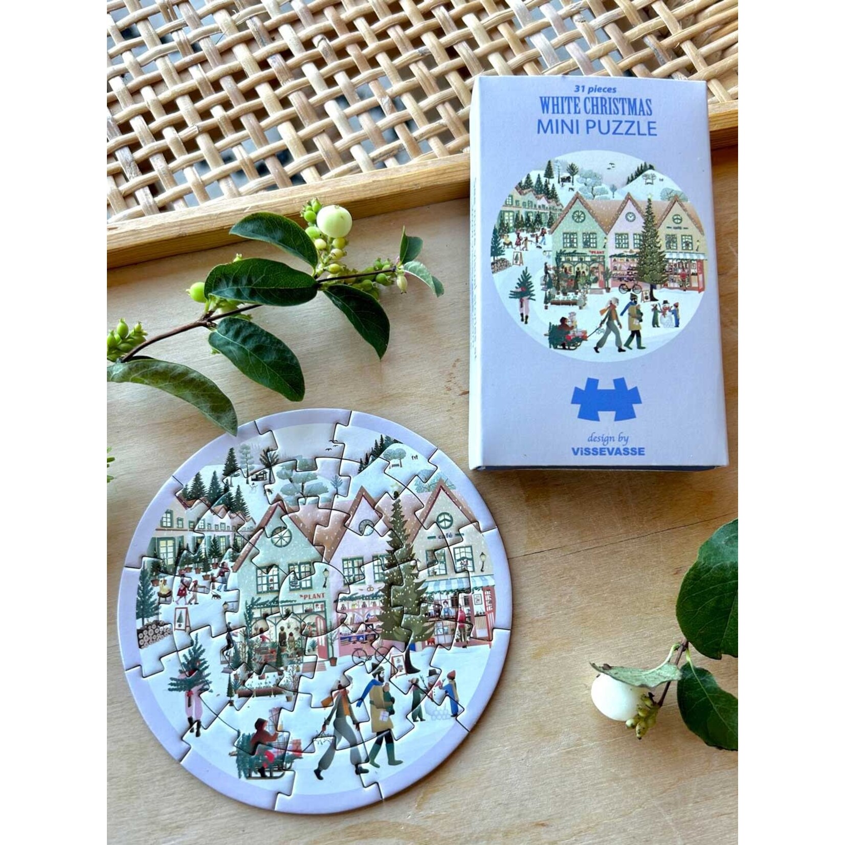 Vissevasse Mini puzzle - White christmas