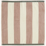 Coucke Carré éponge  RIVAGE rose/kaki 50 x 50 cm 100% coton