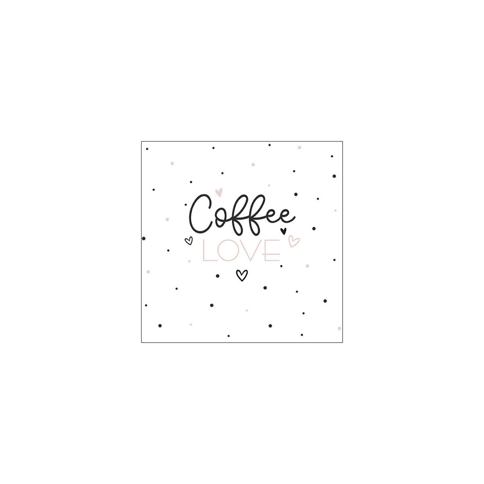 Ambiente Serviette en papier Love Coffee 33 x 33 cm