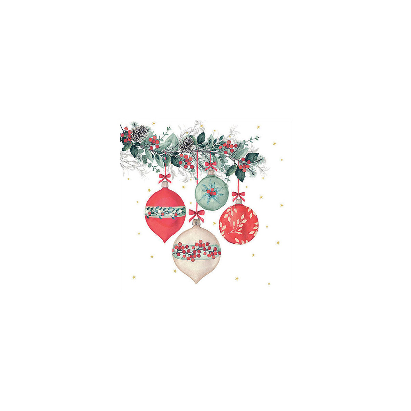 Ambiente Serviette en papier BERRY BAUBLES 33 x 33 cm