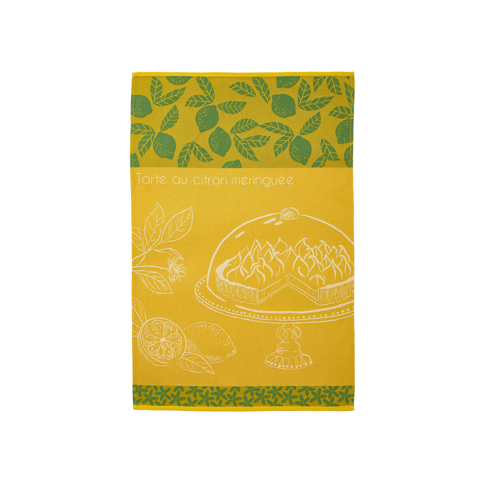 Coucke Linge jacquard TARTE AU CITRON JAUNE 50 x 75 cm
