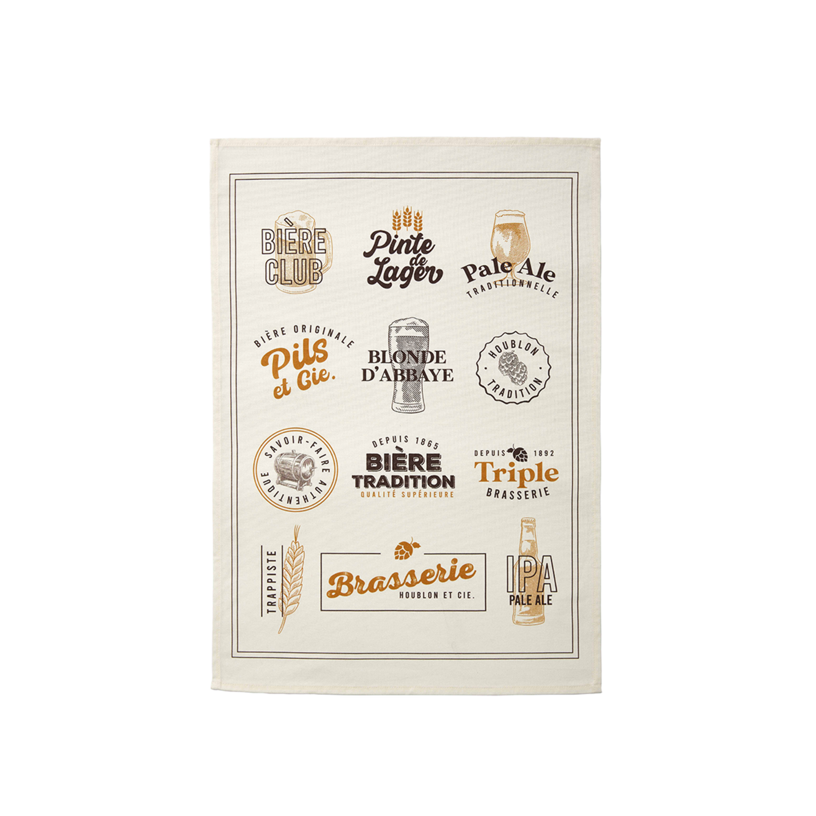 Coucke Linge imprimé  BRASSERIE  50x 75 cm