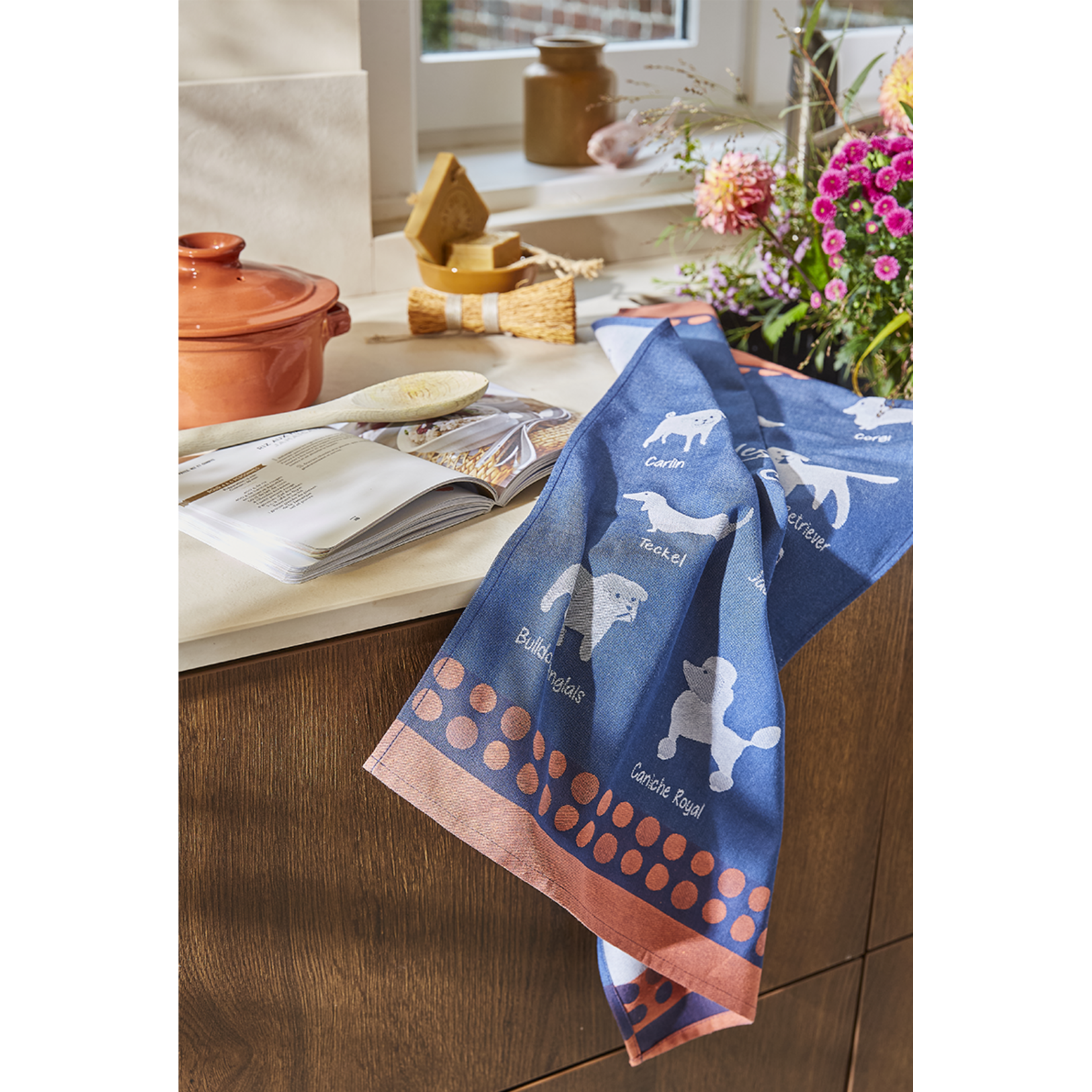Coucke Linge jacquard RACES DE CHIEN 50 x 75 cm