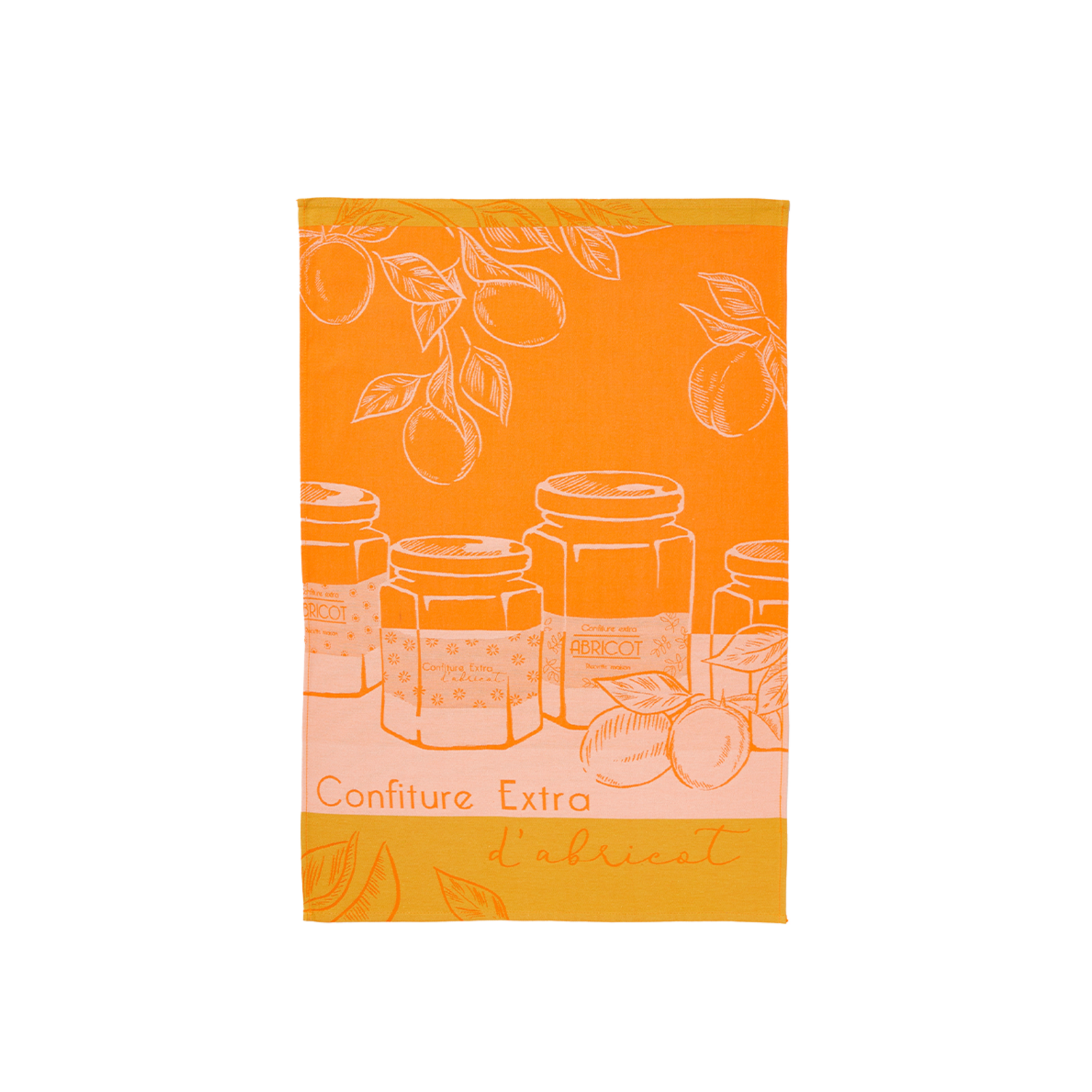 Coucke Linge Jacquard ABRICOTS DU VERGER 50 x 75 cm