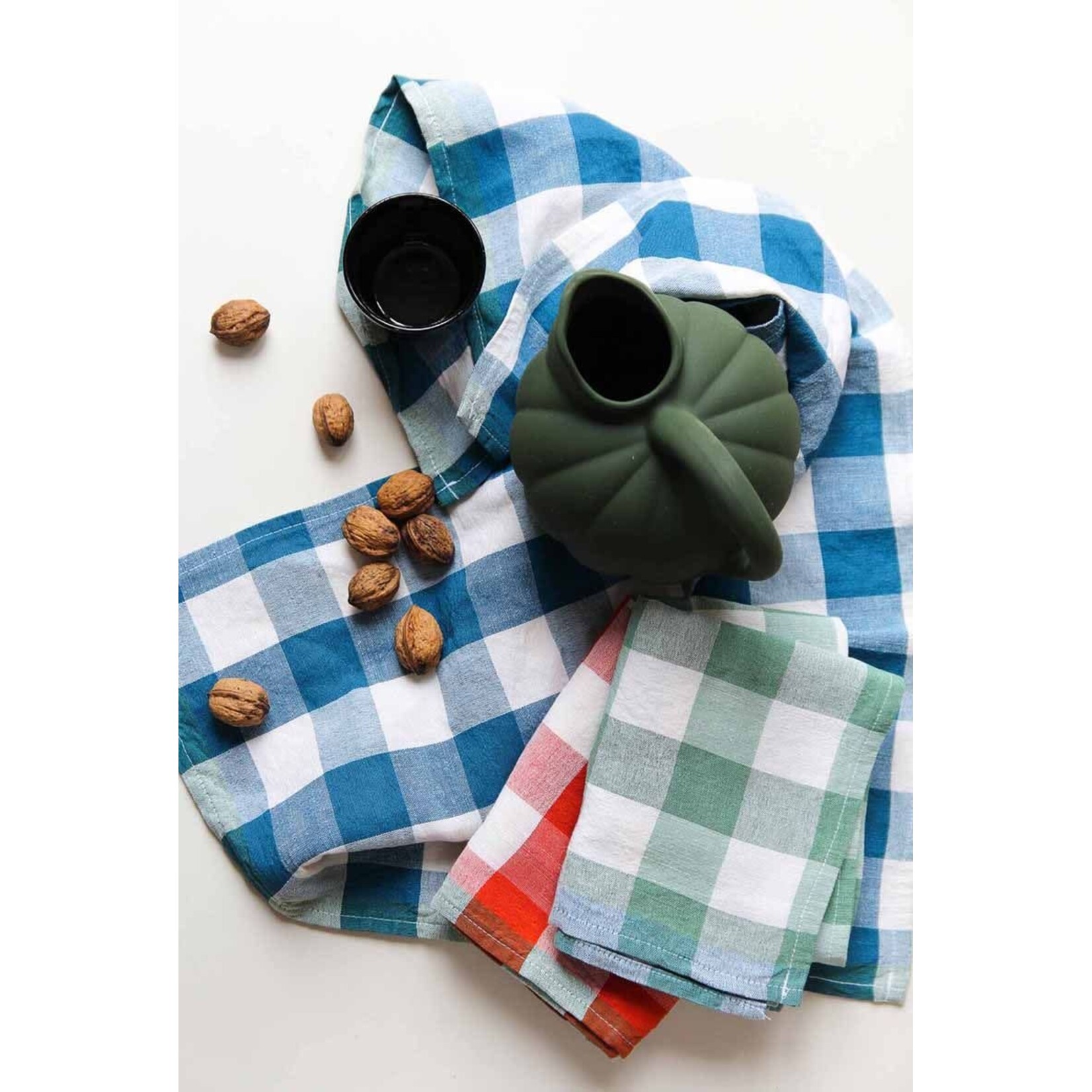 Coucke Linge en métis EMILE ROUGE  50 x 75 cm