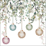 Ambiente Serviette en papier FLORAL CHRISTMAS WHITE 33 x 33 cm