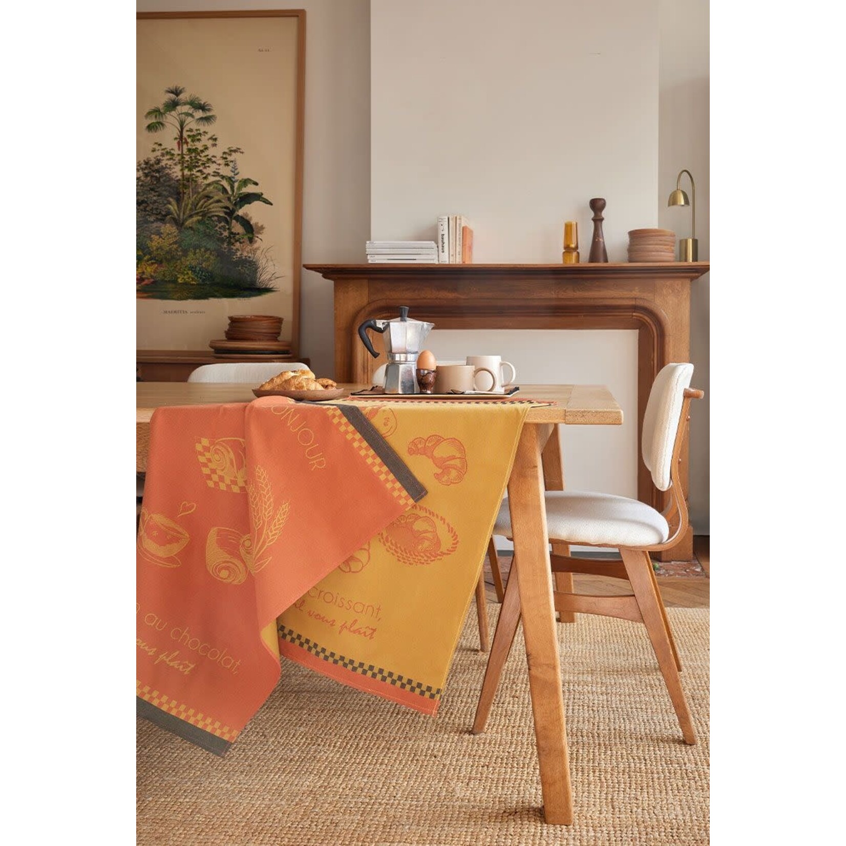 Coucke Linge jacquard LE CROISSANT 50 x 75 cm 100% coton