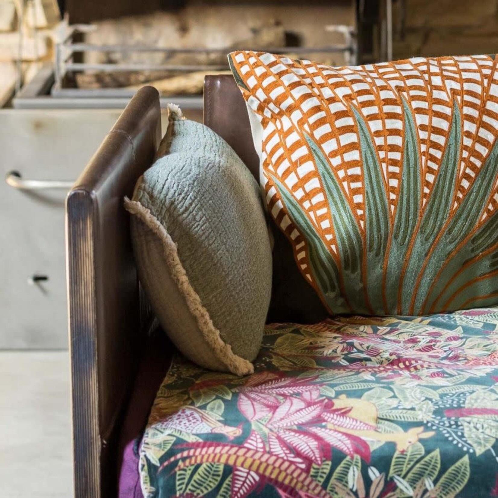Maison Vivaraise Housse de coussin - Emilio_30 x 50_Epicéa