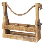 Clayre & Eef Porte bouteille 3 compartinents