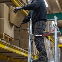 Eurostairs Professionelle mobile Lagerleiter 6 Stufen
