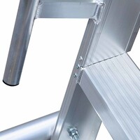 Eurostairs Professionelle mobile Lagerleiter mit 4 Trittstufen