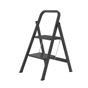 Riesige Trittleiter für den Haushalt 2-stufig Schwarz
