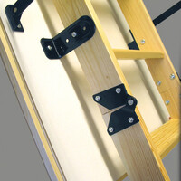 Altrex Woodytrex-De Luxe 3-teilige Bodentreppe (zusammenklappbar) 110 x 70