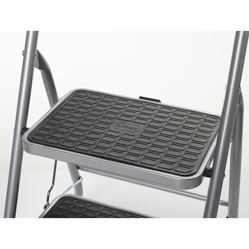 Altrex Cromato Haushalts Trittleiter 3-stufig mit Reck Silber