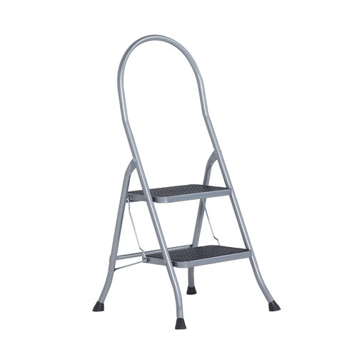 Altrex Cromato Trittleiter für den Haushalt 2-stufig mit Reck Silber