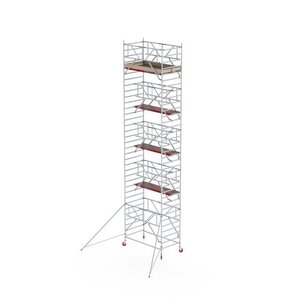 Rollgerüst RS TOWER 42-S mit Safe-Quick 2 Geländer - 135x185 11,2m Arbeitshöhe