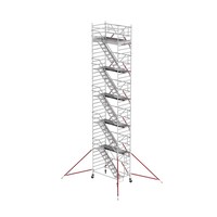 Altrex Treppengerüst RS TOWER 53-S mit Safe-Quick® 2 Geländer und Fiberdeck - 135x245 12,2m Arbeitshöhe