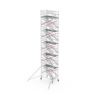 Altrex Treppengerüst RS TOWER 53-S mit Safe-Quick® 2 Geländer - 135x245 12,2m Arbeitshöhe