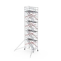 Altrex Treppengerüst RS TOWER 53-S mit Safe-Quick® 2 Geländer - 135x245 10,2m Arbeitshöhe