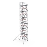 Altrex Treppengerüst RS TOWER 53-S mit Safe-Quick® 2 Geländer und Fiberdeck - 135x185 14,2m Arbeitshöhe
